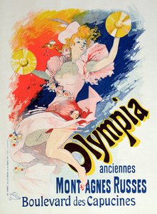 Cartaz publicitário &39;Olympia&39;, Boulevard des Capucines, 1892